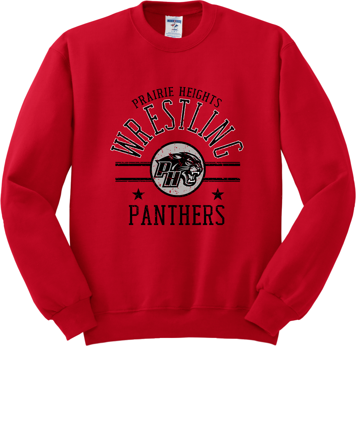 Prairie Heights Panthers Wrestling Crewneck Sweatshirt 562M46