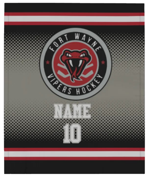 Vipers 50x60 blanket with name