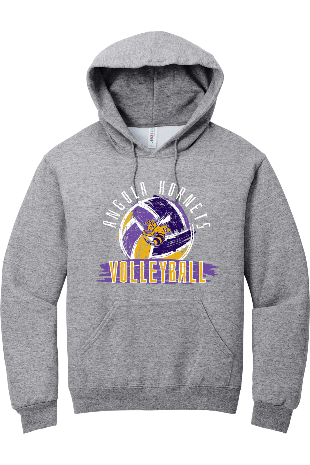Angola Hornets Volleyball Hooded Sweatshirt 996M4