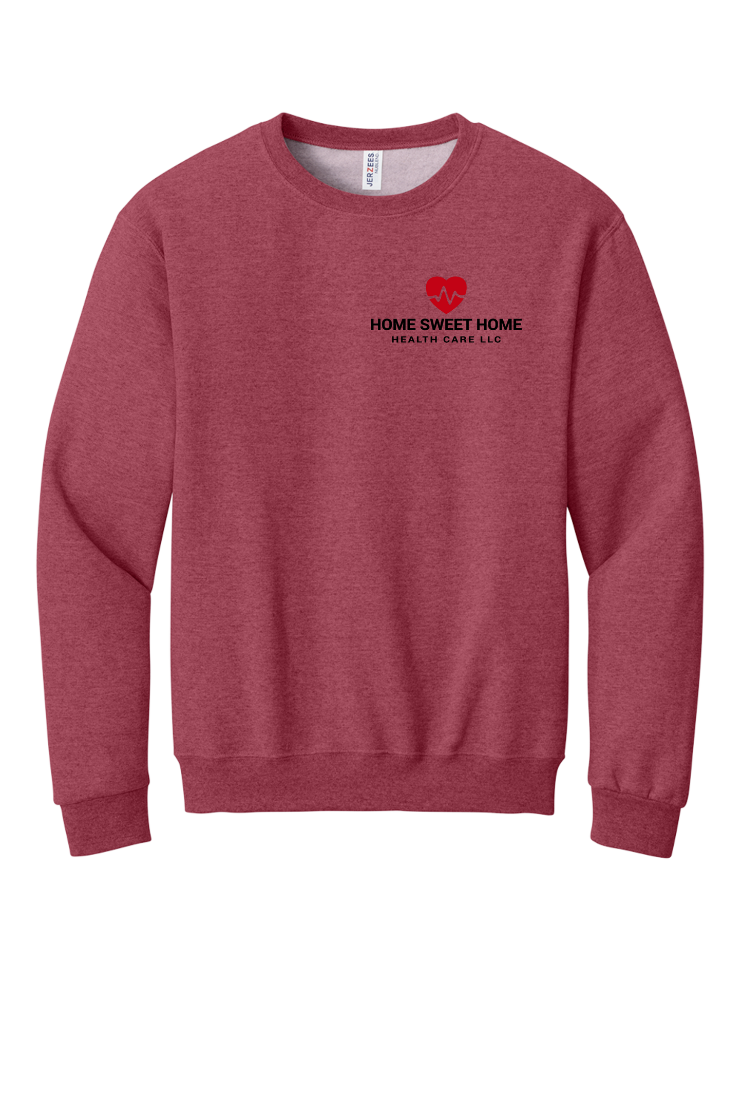 Home Sweet Home Heartbeat EMBROIDERED crewneck sweatshirt