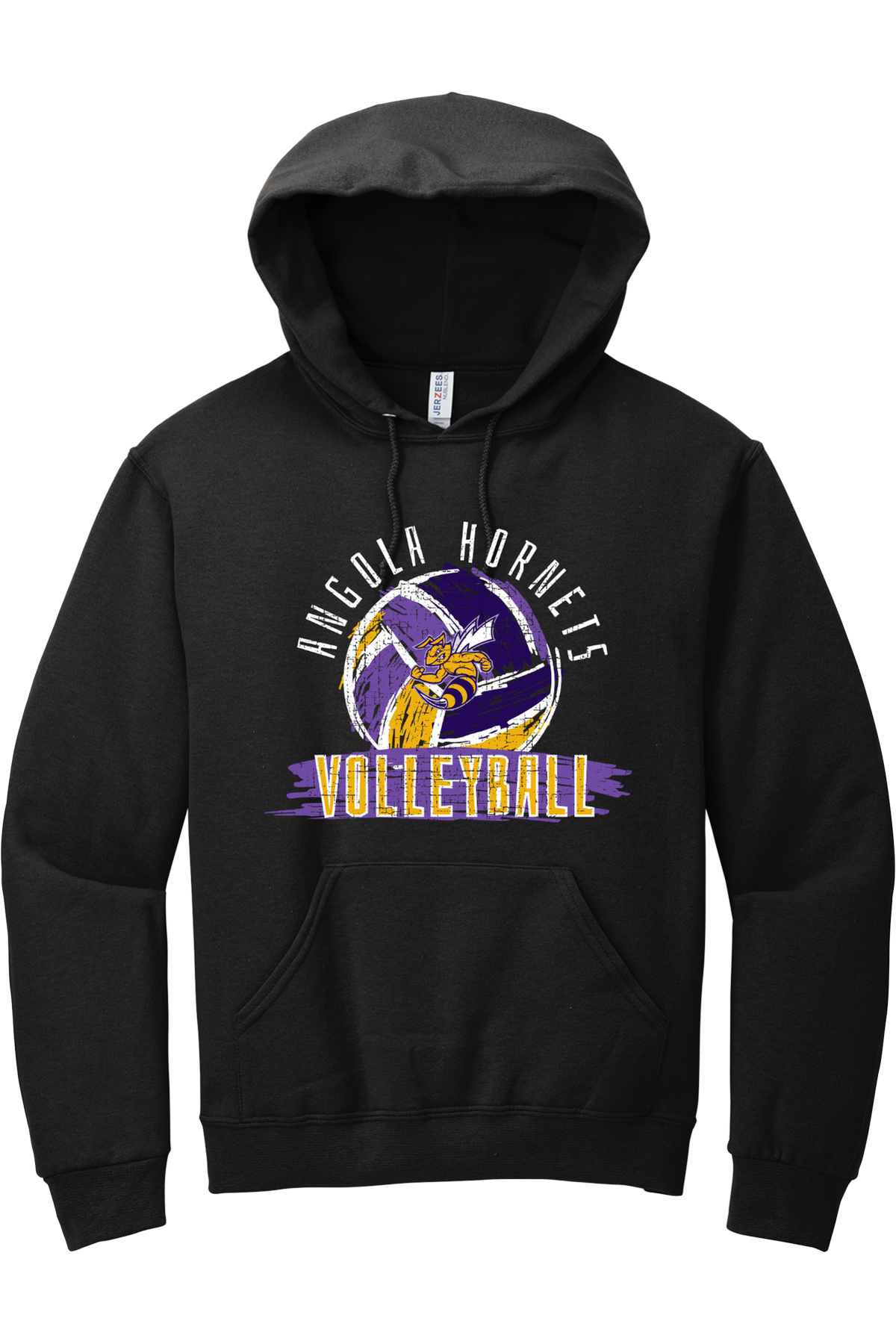 Angola Hornets Volleyball Hooded Sweatshirt 996M4