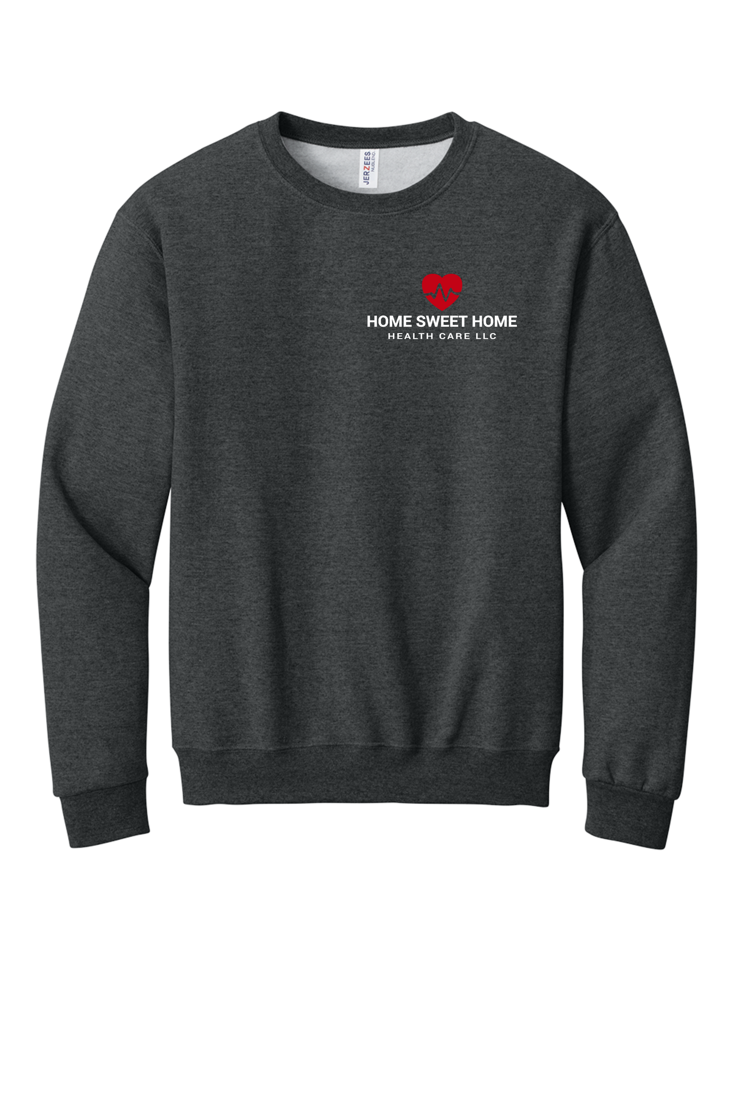 Home Sweet Home Heartbeat EMBROIDERED crewneck sweatshirt