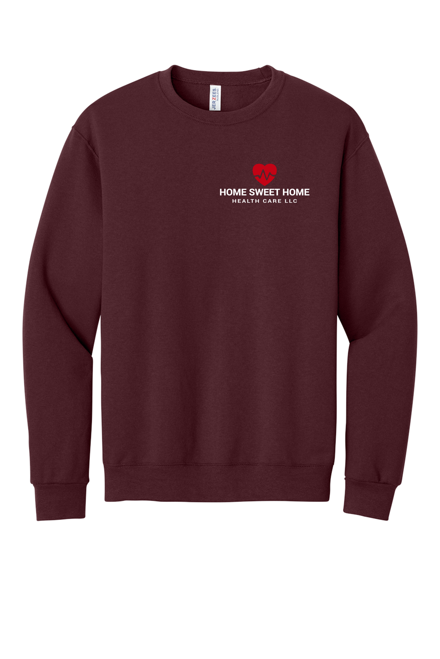 Home Sweet Home Heartbeat EMBROIDERED crewneck sweatshirt