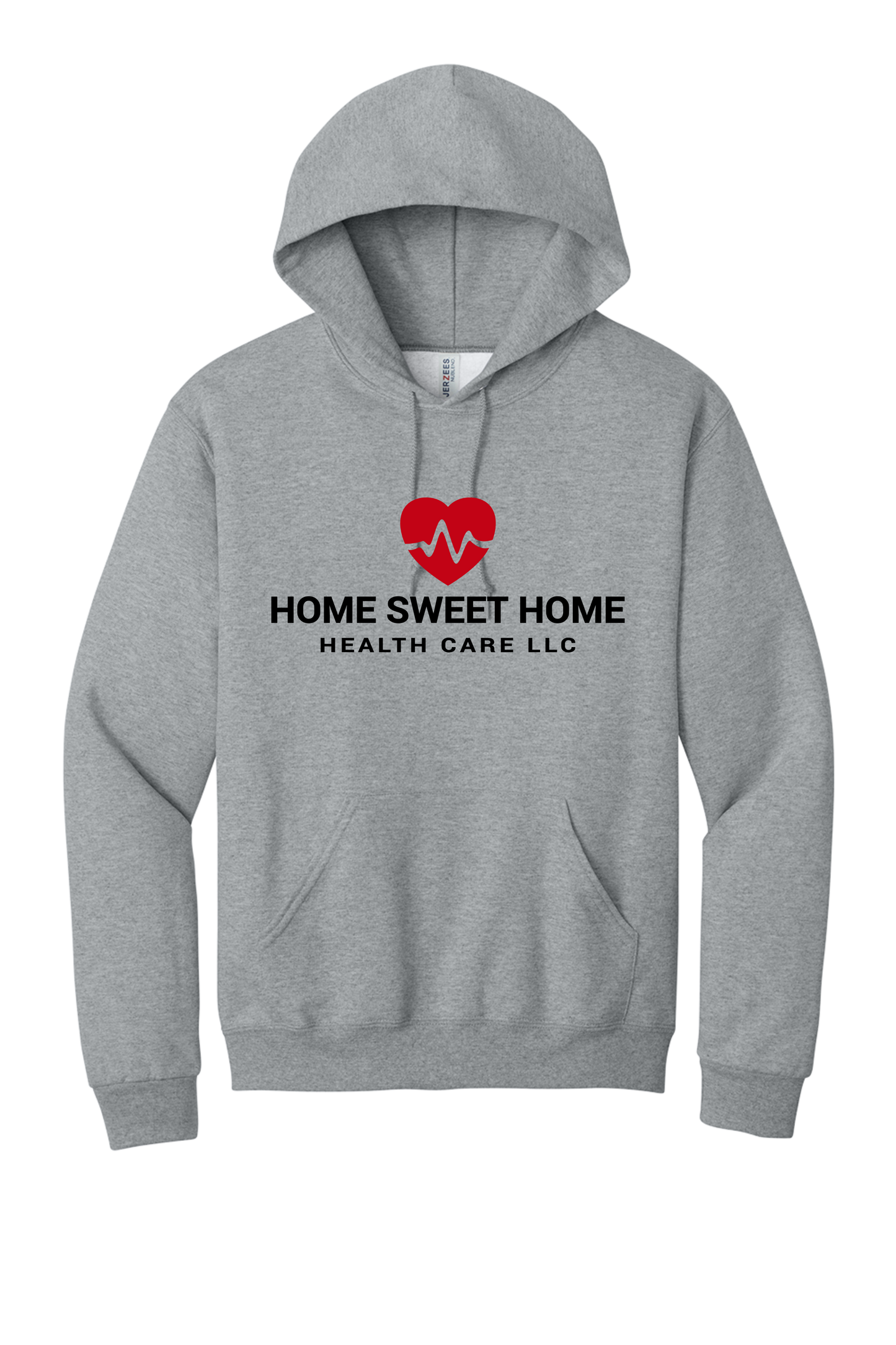 Home Sweet Home Heartbeat Hoodie Pressed Logo