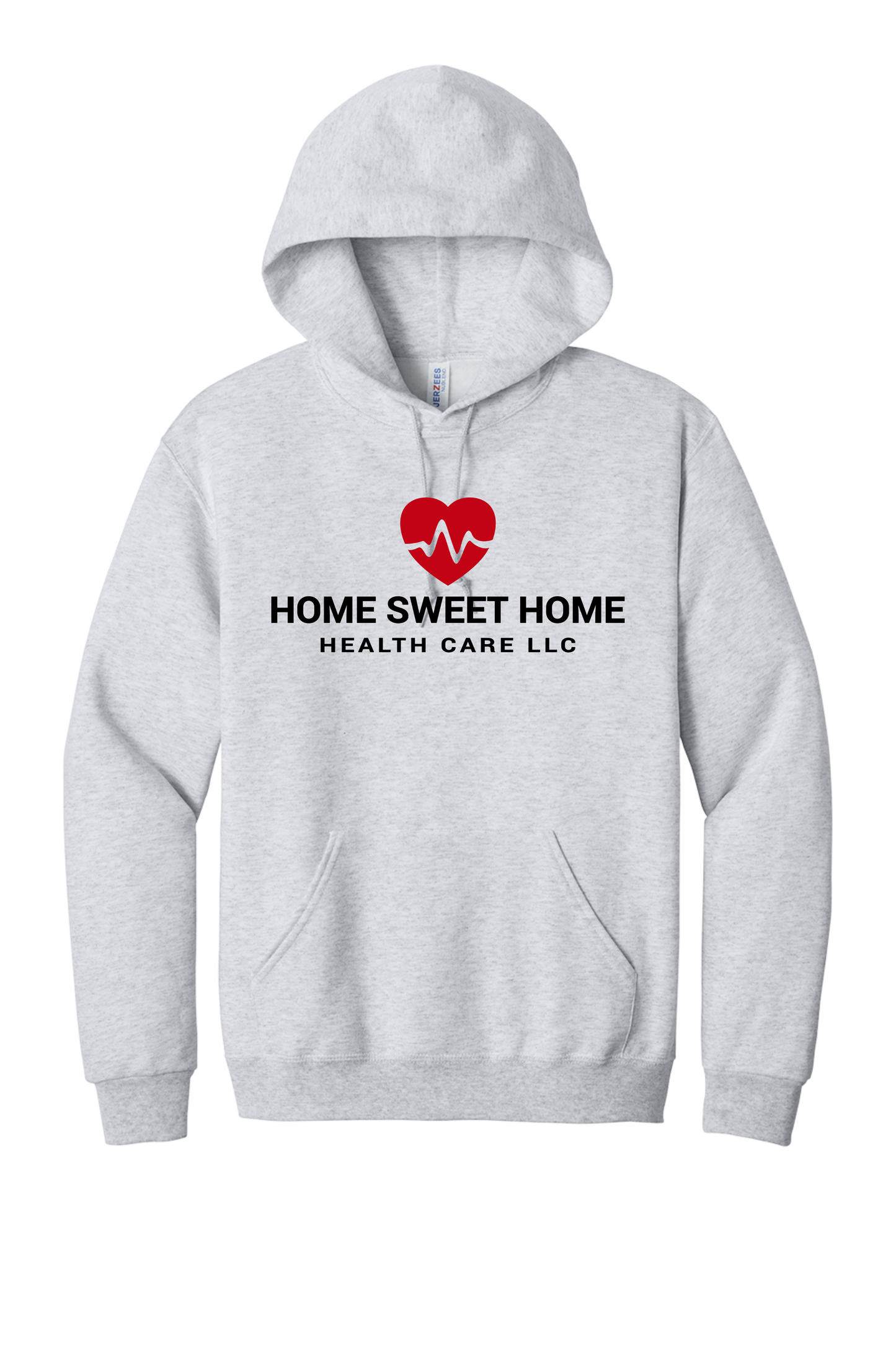 Home Sweet Home Heartbeat Hoodie Pressed Logo