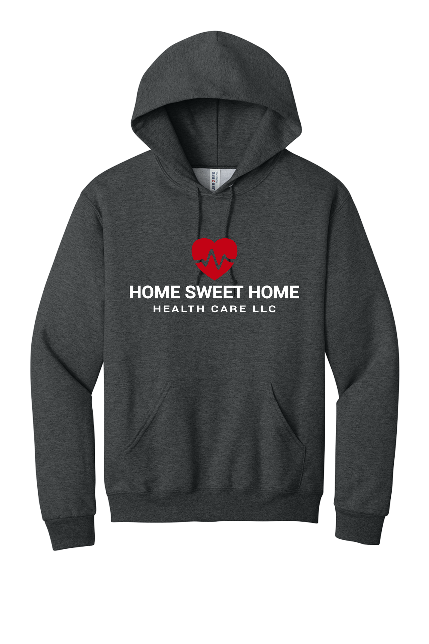 Home Sweet Home Heartbeat Hoodie Pressed Logo