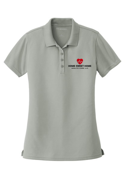 Home Sweet Home heartbeat EMBROIDERED women's polo