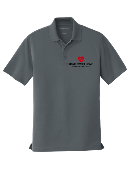 Home Sweet Home heartbeat EMBROIDERED men's polo