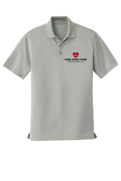Home Sweet Home heartbeat EMBROIDERED men's polo