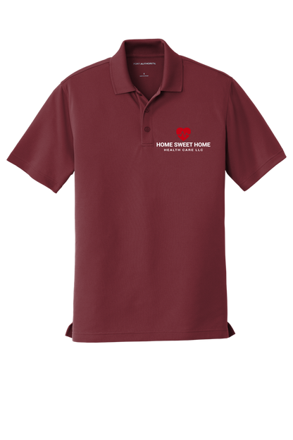 Home Sweet Home heartbeat EMBROIDERED men's polo