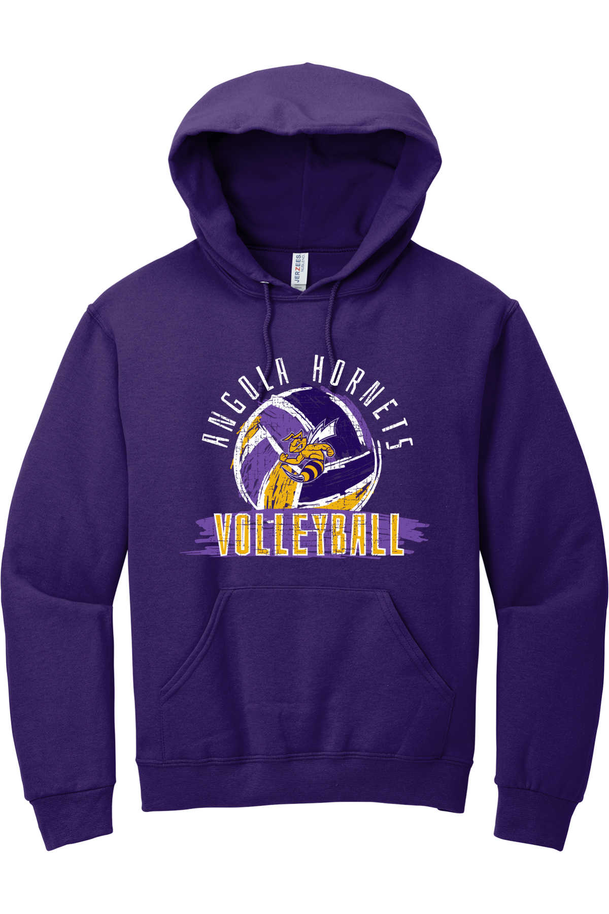 Angola Hornets Volleyball Hooded Sweatshirt 996M4